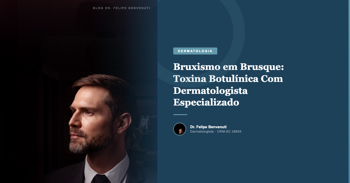 Bruxismo em Brusque: Toxina Botulínica Com Dermatologista Especializado