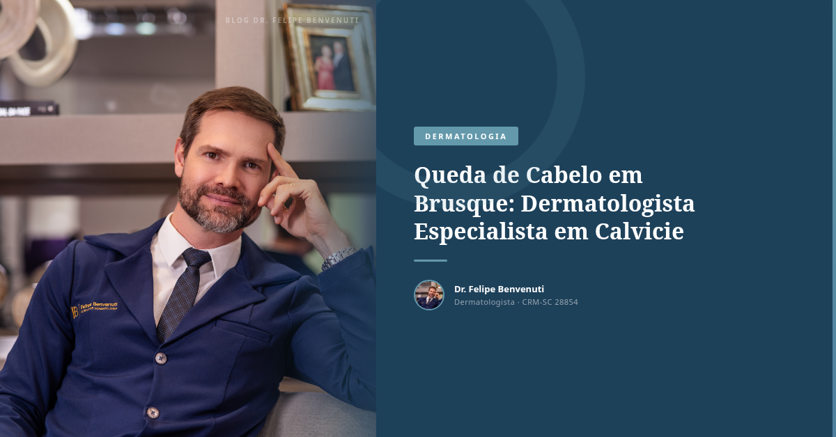 Queda de Cabelo em Brusque: Dermatologista Especialista em Calvicie